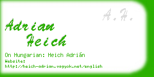 adrian heich business card